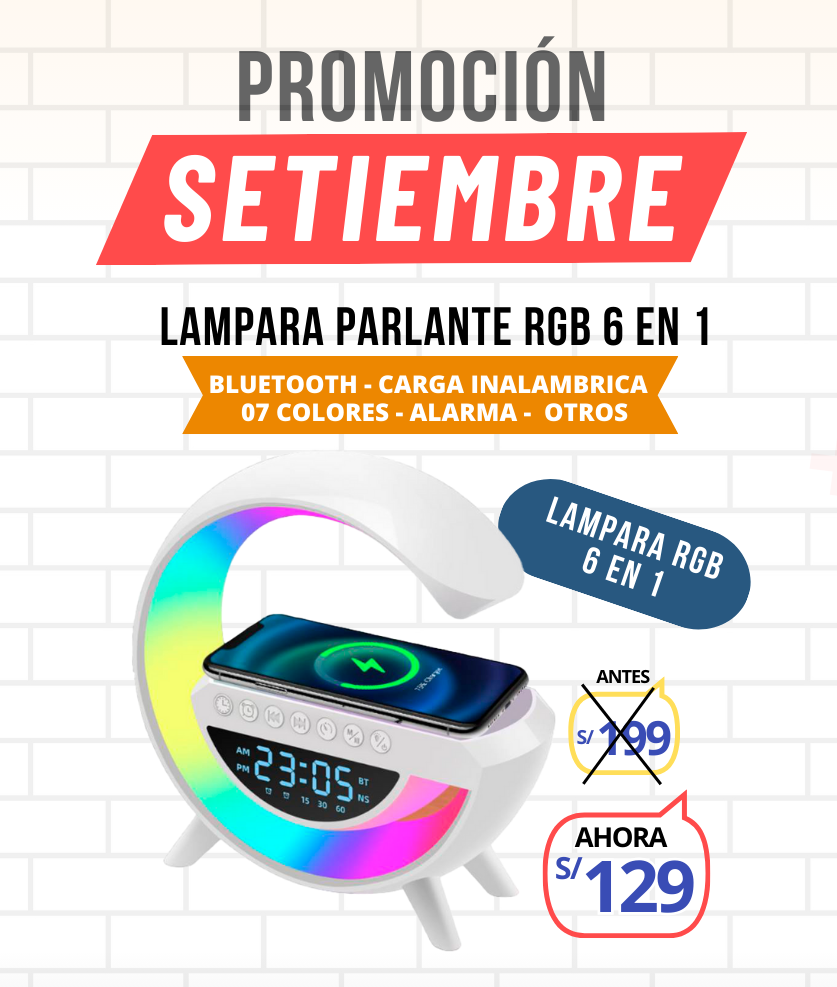 LAMPARA PARLANTE G 6 EN 1 | PRO 2023